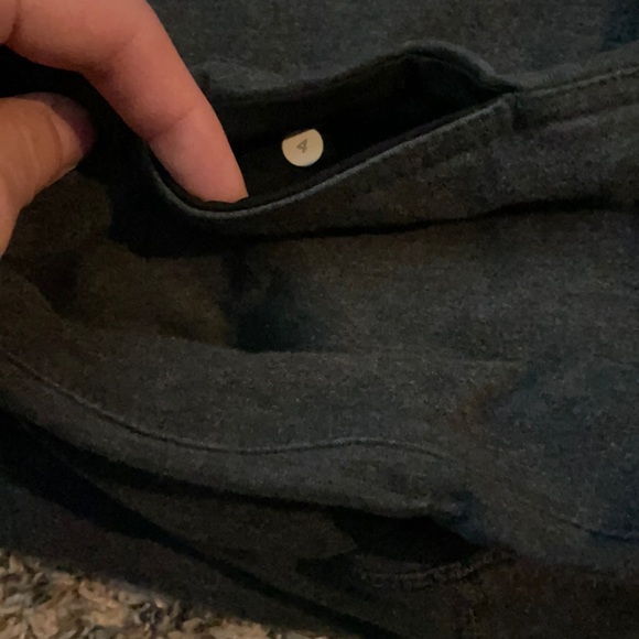 Lululemon sz 4 cropped ankle cutout leggings gym workout fitness stretchy tight - Picture 13 of 13